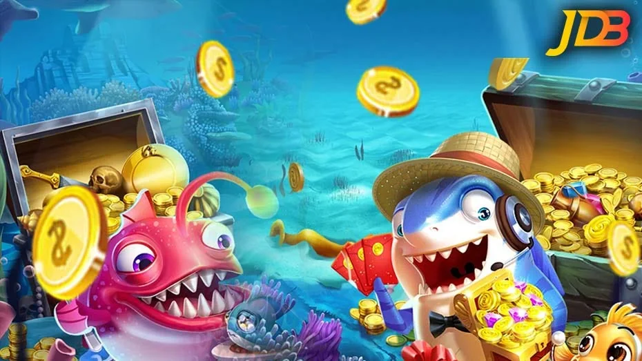 Visual aksi meriam dan ikan di arena permainan bawah laut LUCK365
